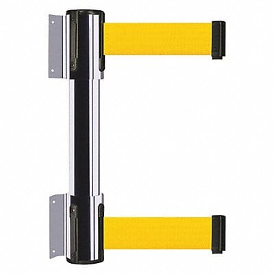 Belt Barrier Yellow Polished Chrome Belt Barrier Yellow Polished Chrome