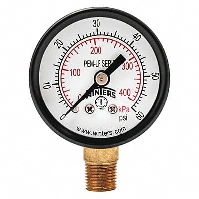 J1377 Gauge Pressure 1-1/2in. 0 to 60 psi