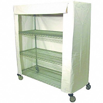 Cart Cover 48x24x62 White Vinyl
