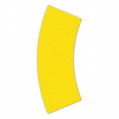 Floor Tape Yellow 2 1/2 inx6 in Arc PK25