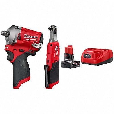 M12 FUEL WRENCH + RATCHET + STARTER KIT