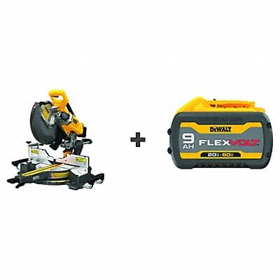 Cordless Miter Saw 12  BONUS BATTERY