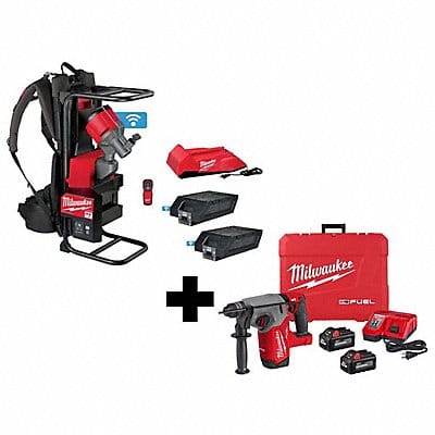 MX Concrete Vibrator w M18 Rotary Hammer