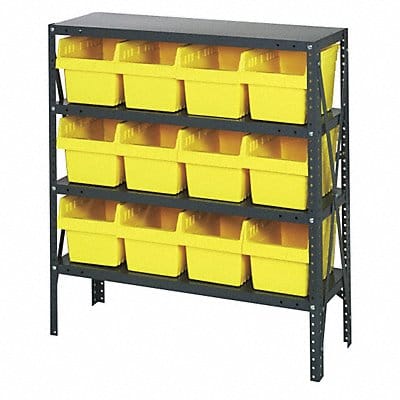 G7417 Bin Shlvng 12inx39inx36in Yellow