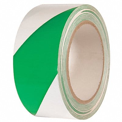 Hazard Marking Tape 2 x108ft Green/White