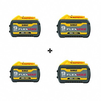 Batteries 60V Flexvolt 9.0 Ah PK4