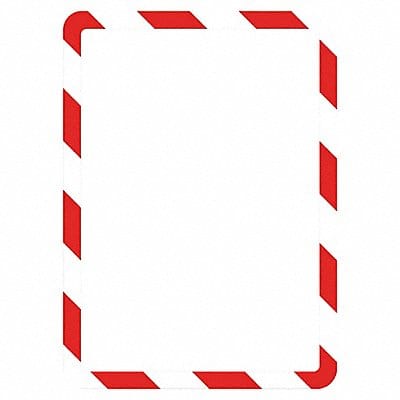 Sign Holder Red/White 1/8 in H PK2