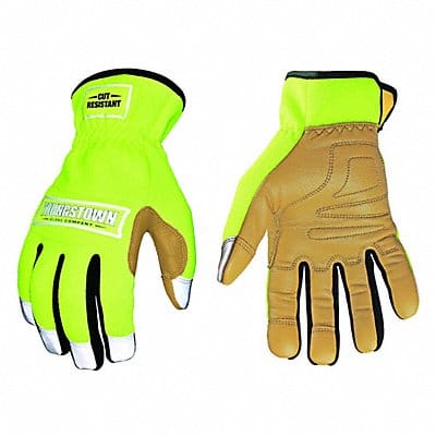 Glove Cut resistant lime Hybrid 2XL PR