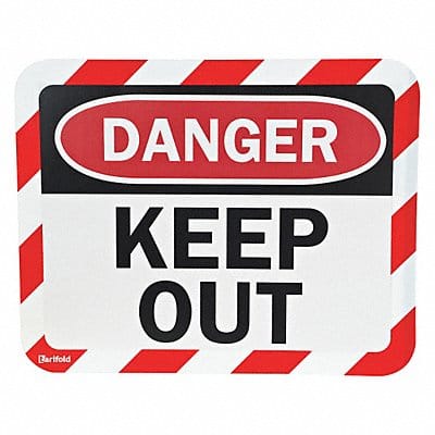 Sign Holder 9 3/4 in x 12 1/8 in PVC PK2
