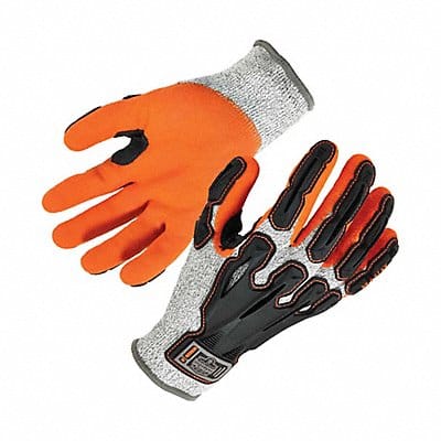 Impact Gloves Level 5 Gray/Orange XL PR