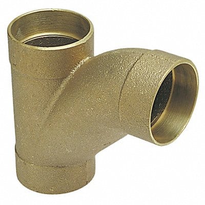 DWV Long Turn Tee Wye Cast BRZ 2