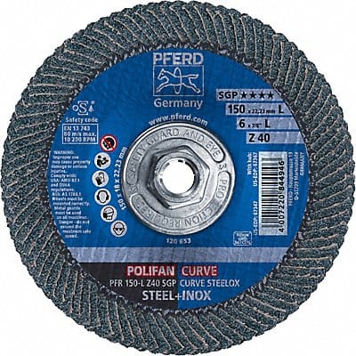 Fiber Disc 6 in Dia 5/8in Arbor 40 Grit