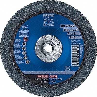 Fiber Disc 7 in Dia 5/8in Arbor 40 Grit
