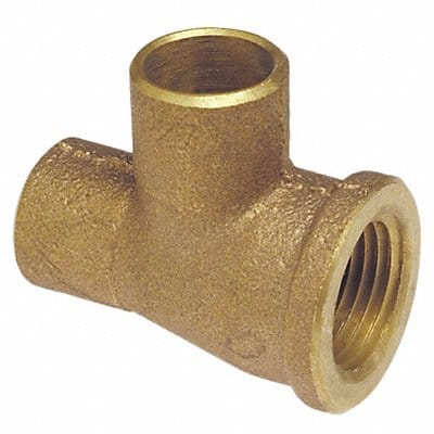 Tee Cast Bronze 3/4 Tube CxFNPTxC