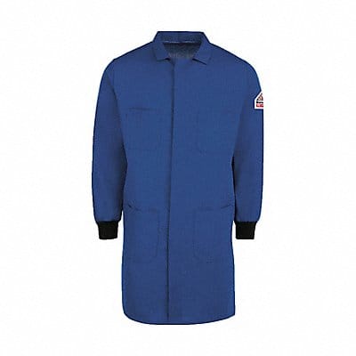 J0287 Mens Flame-Resistant Lab Coat Blue 3L