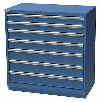 K3759 Mod Drwr Cab 41-3/4 H 7 Drwr Bright Blue
