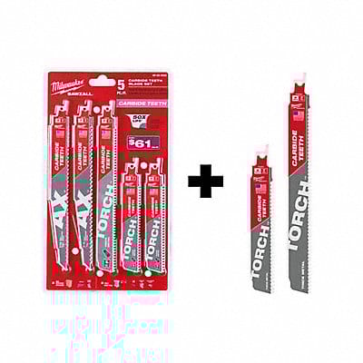 Carbide Teeth Sawzall 5 Pcs