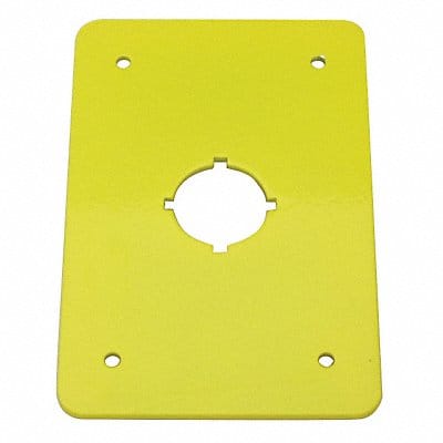 Switch Plate 22.5mm Switches Yellow