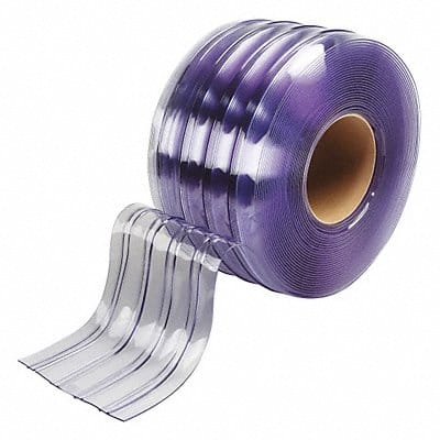 Flexible Bulk Roll Ribbed 16in Clear PVC