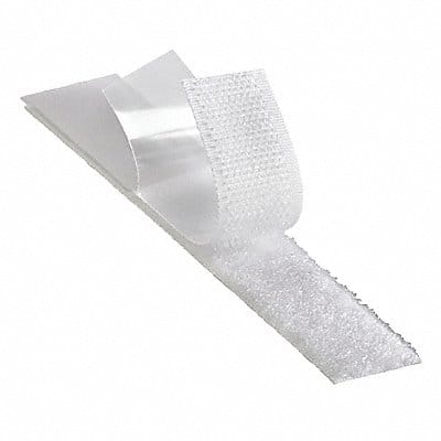 Reclosable Fastener Hook White 1 W