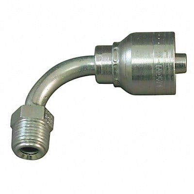 Crimp Fitting 90 Deg 3/8 ID 1/2 M Crimp Fitting 90 Deg 3/8 ID 1/2 M