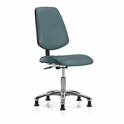 CR Vinyl Chr Desk Med Back Stat Blu