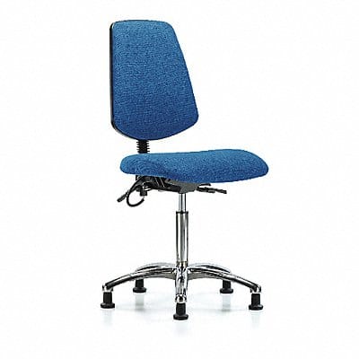 Fabric ESD Chr Med Md Bk Glides Blue