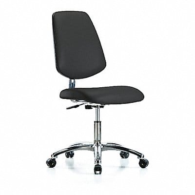 CR/ESD Chr Desk Med Back Casters Blk
