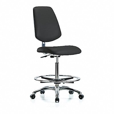 CR/ESD Chr High Md Bk FR Cstrs Blk