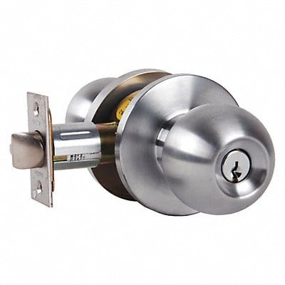 Knob Lockset Mechanical Entrance Grd. 2