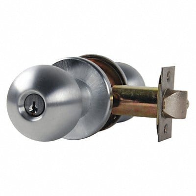 Knob Lockset Mechanical Entrance Grd. 1
