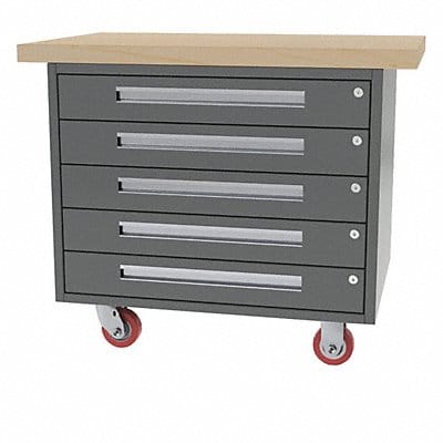 Mobile Cab Bench Butcher Block 38 W 28 D Mobile Cab Bench Butcher Block 38 W 28 D