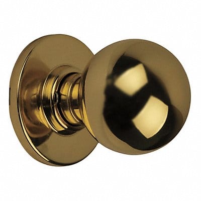Orbit Knob Passage Lock Bright Brass