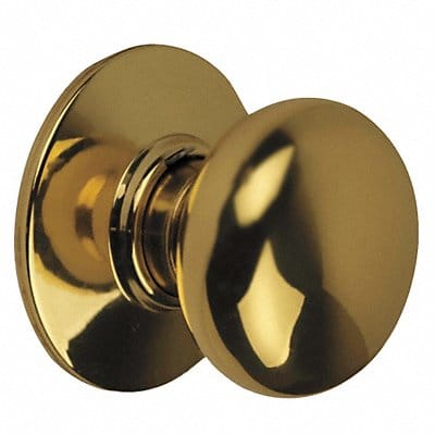 Plymouth Knob Passage Lock Bright Brass