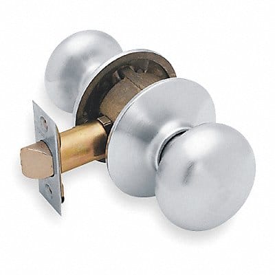 Plymouth Knob Passage Lock Satin Chrome Plymouth Knob Passage Lock Satin Chrome