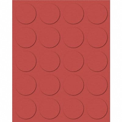 Magnetic Round Indicators Red PK20