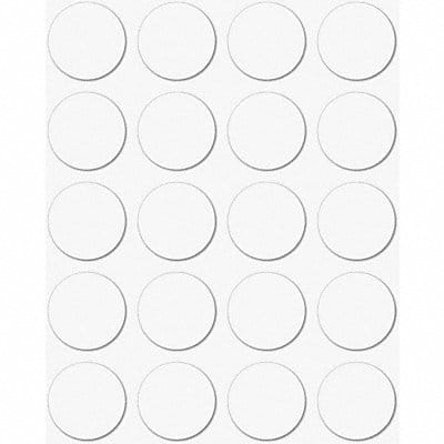 Magnetic Round Indicators White PK20