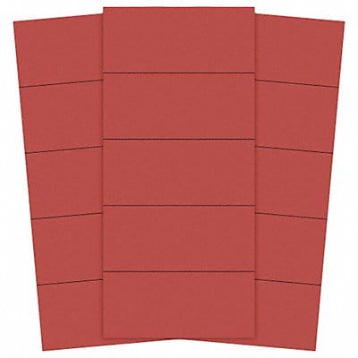 Magnetic Strips Pre-Cut 2 in Red PK25