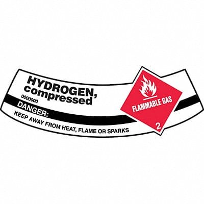 Cylinder Label 2 in x 5 1/4 in Vinyl