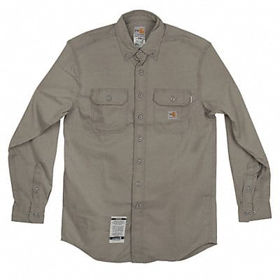 E6404 FR Long Sleeve Shirt Twill Gray XL