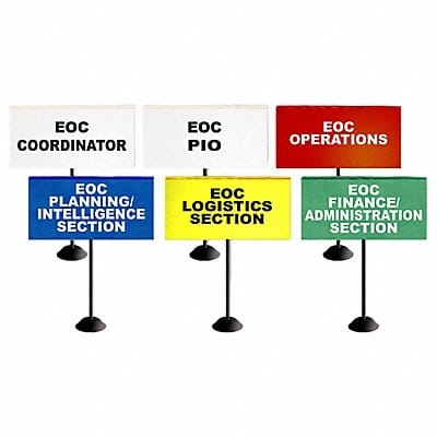 EOC Small Tabletop Flag Kit 6 Flags