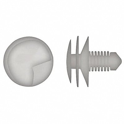 Nylon Retainers Natural Dome 15mm L PK50