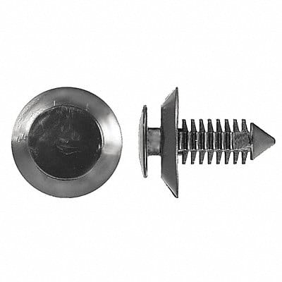 Nylon Retainers Black Dome 19mm L PK25