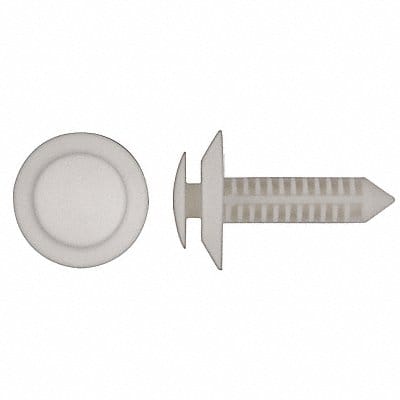 Nylon Retainers Natural Dome 1 L PK50