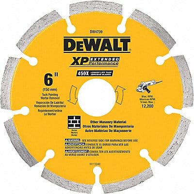 Diamond Saw Blade Blade Dia 6 in.
