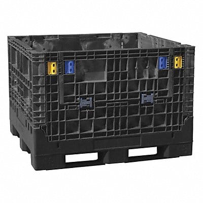 Clps Bulk Ctr Black Solid 48 in