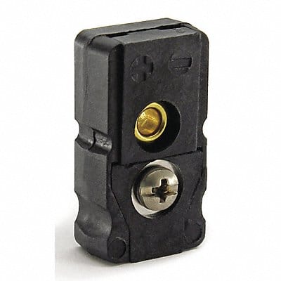 Thermocouple Jack J Black Flat Pins