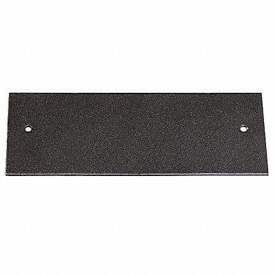 Blank Cover Plate Gray Steel 2 x 5-1/2