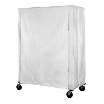 Cart Cover 72x24x54 White Nylon