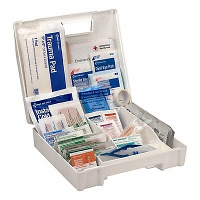 First Aid Kit Plastic 131 Pieces 8 in H